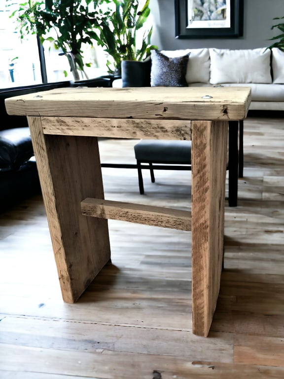 Side Table - Stool - Storage Unit - Storage Box - Using Reclaimed Wooden Scaffol