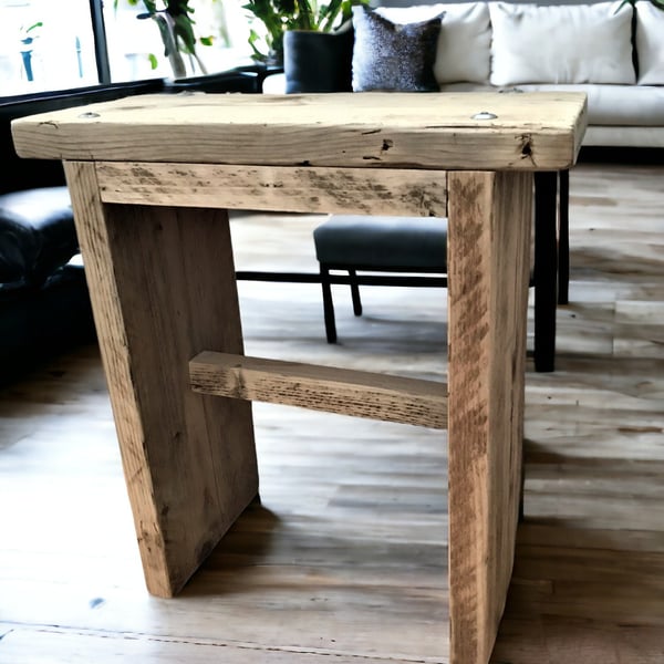 Side Table - Stool - Storage Unit - Storage Box - Using Reclaimed Wooden Scaffol