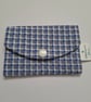 Blue check card holder - Image 1
