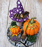 Toadstool and Pumpkin Witchy Halloween decoration - Image 4