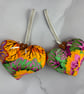 Handmade floral hanging fabric hearts set of 2 - Image 9
