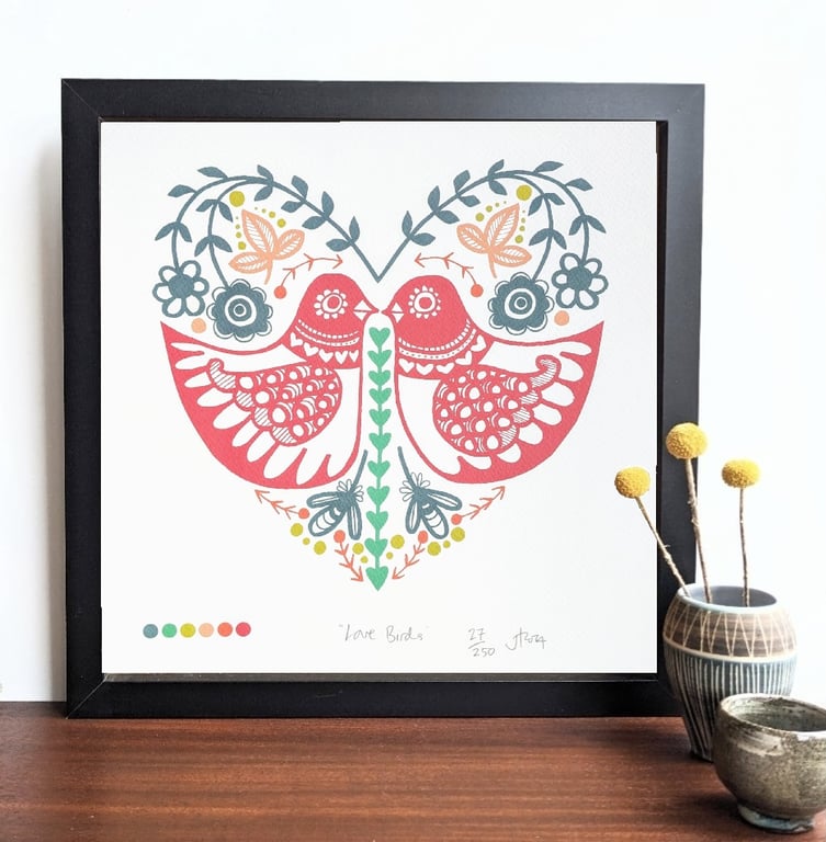 Love Birds - white
