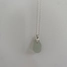 Sea Glass and Silver Necklace (806)