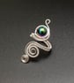 Adjustable Copper and Silver Wire Ring with Rainbow-Coated Hematite, gift  - Image 5