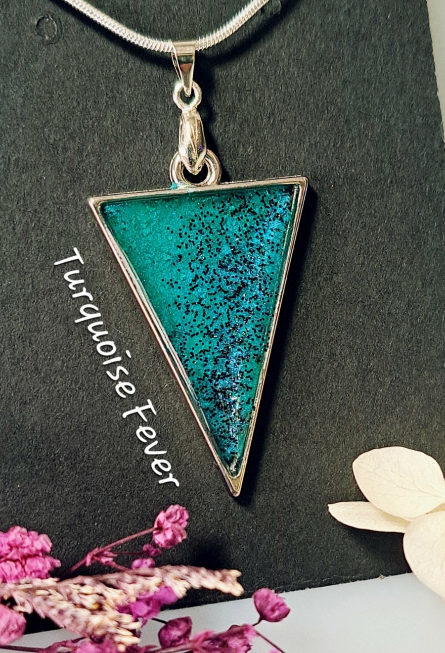 Hand crafted resin necklace