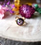 Pink and Yellow Blossom Gold Ring - Hypoallergenic - Image 1