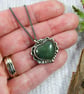 Jasper Heart Necklace, Sterling Silver & Copper Artisan Pendant - Image 2