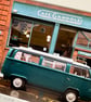 Classic VW Camper, Glasgow Signed Mounted Print FREE DELIVERY - Image 2