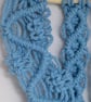  Butterfly Macrame Wall Hanging Handmade Cornflower Blue - Image 4
