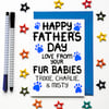 Personalised Fathers Day Card For Dad From Fur Babies, Dogs, Cats