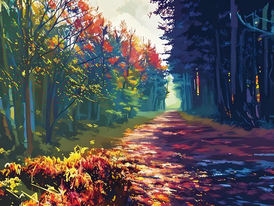 Digital Download of Picture Walk In The Woods Norfolk 