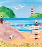 Coast Path - printed greetings card - Image 3