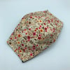Autumn Colours Floral Face Mask. Triple layered. 100 % Cotton Fabric.