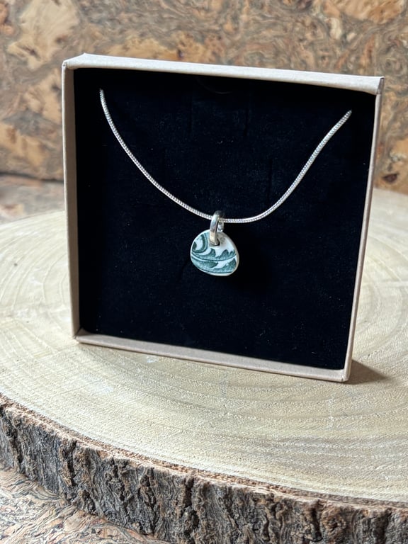 Handmade Unique Pendant, One of a Kind Eco Friendly Gifts, Sterling Silver.