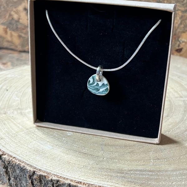 Handmade Unique Pendant, One of a Kind Eco Friendly Gifts, Sterling Silver.