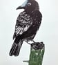 Black Crow - Lino Cut  - Image 1