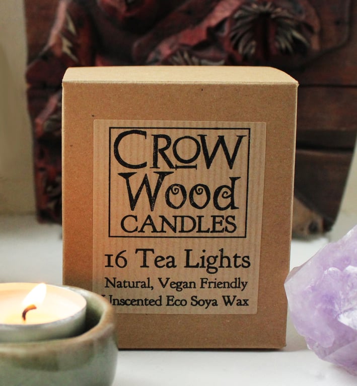  Tea lights, Eco Soya Wax, Vegan friendly