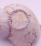 Sterling Silver Beaded Circle Pendant - Ring - Image 4