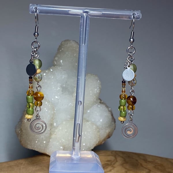 Rina - Spiral Earrings 