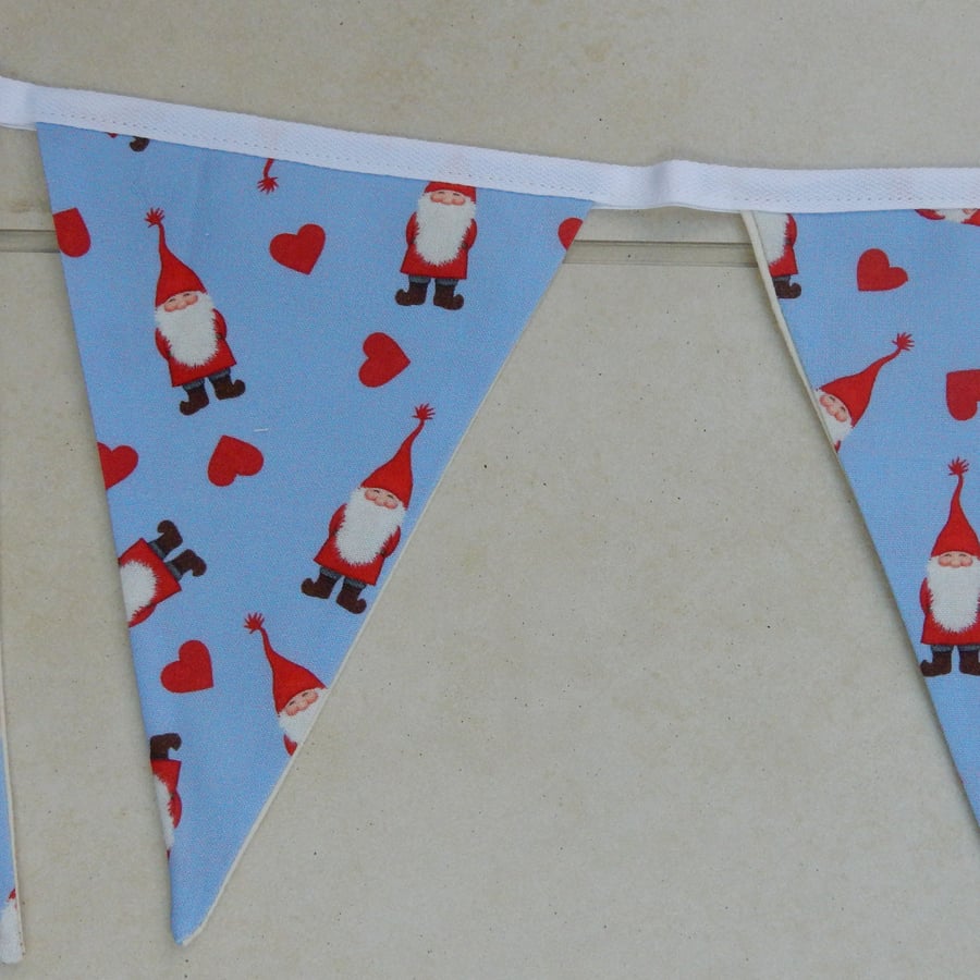 Bunting Christmas Santa gnomes or Tomten