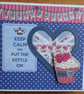 Keep Calm and Put The Kettle On Card - Cupcake - Image 6