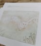 Barn owl colour drypoint  - Image 3