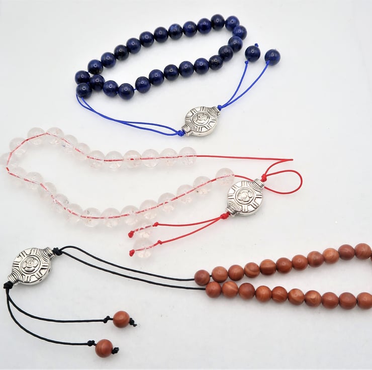 Greek Komboloi Worry Beads in Various Semi-Prec... - Folksy