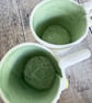 Handmade porcelain button mug. Cup. - Image 2