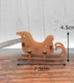 Mini Wooden Sleigh Christmas Decoration, Santa Sleigh Ornament - Image 4