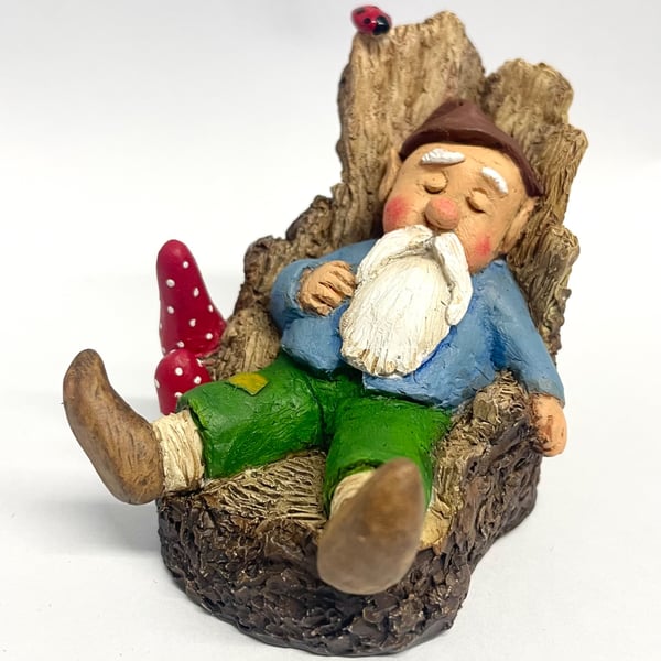 "40 Winks" Woodland Gnome Figurine