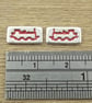 Steam Train Stud Earrings (side view), 4 colours available - Image 2