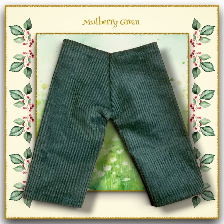 Forest Green Corduroy Trousers