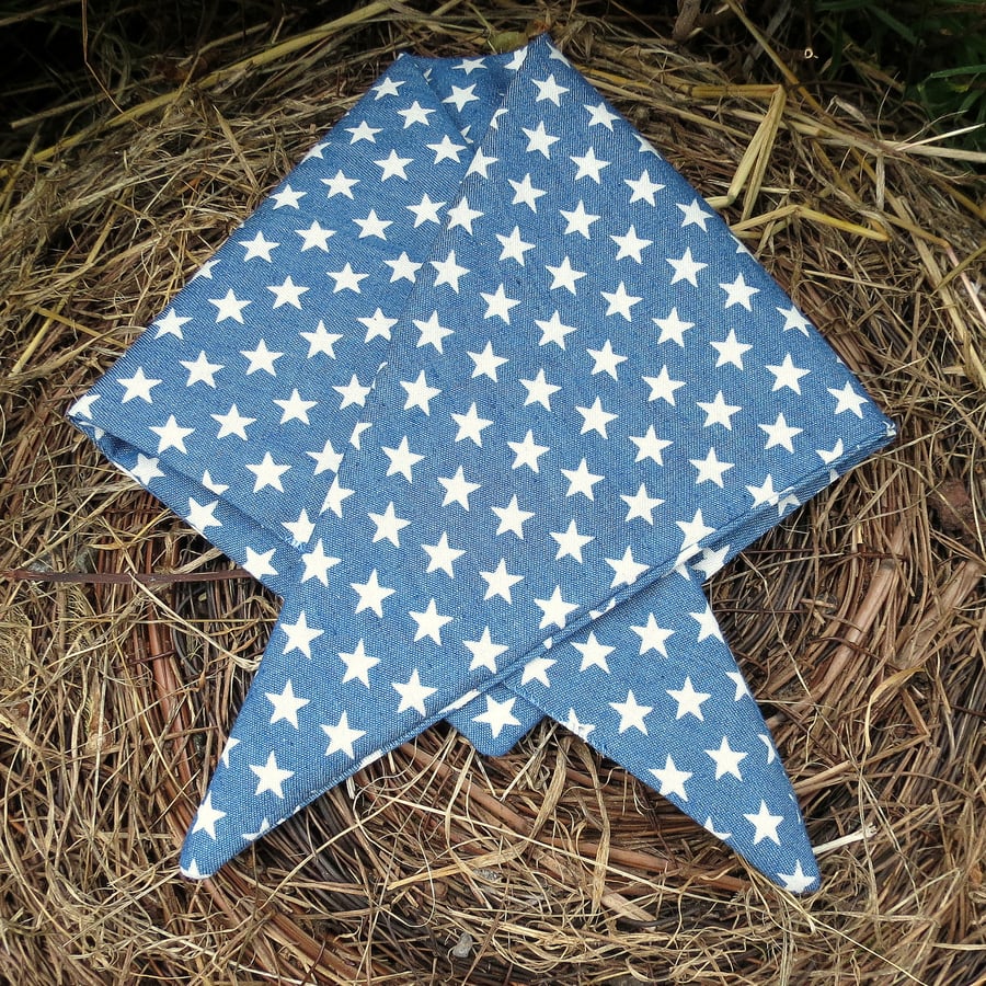 Dog bandana. Size small. 53cm x 19.5cm. Folksy