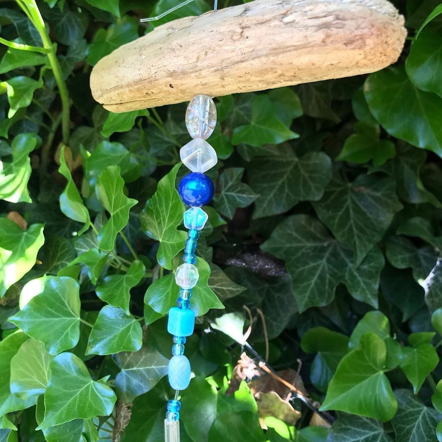 Driftwood and Bead Suncatcher