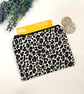 Coin Purse Card Wallet Money Pouch Animal Print Fabric 