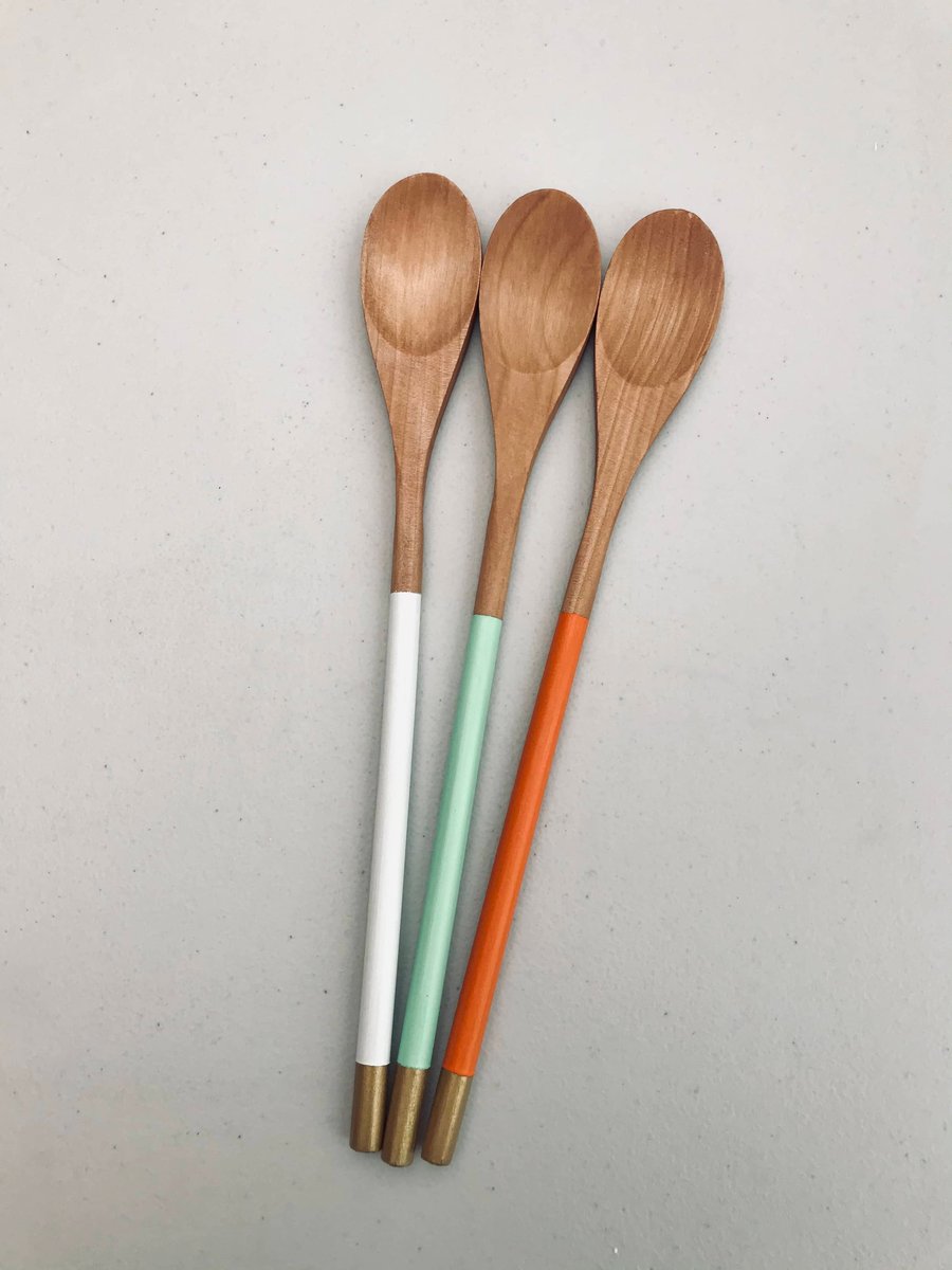 Hand painted wooden spoons 