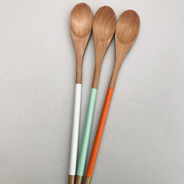 Hand painted wooden spoons 