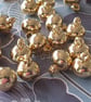 3 8" 10mm 16L plain Gold ball Buttons BRIDAL