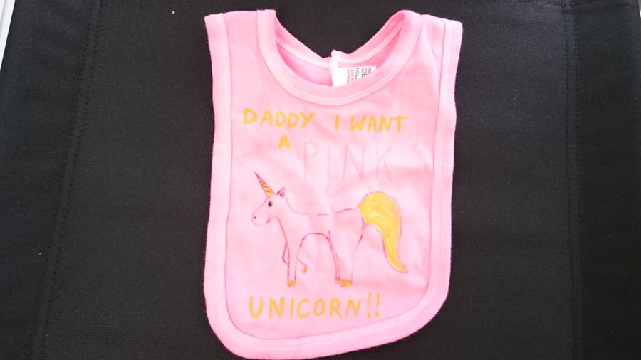 unicorn pullover bib