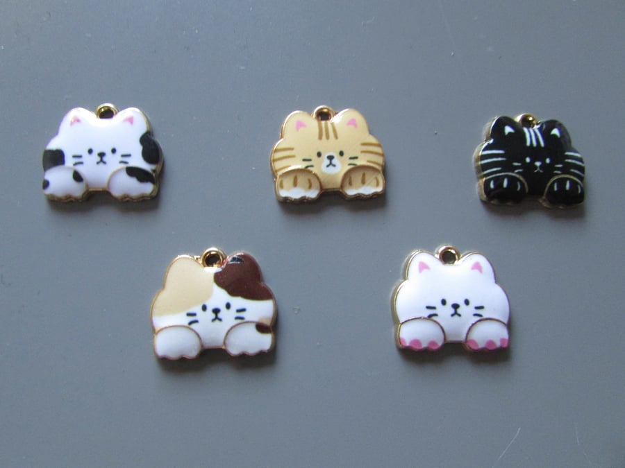 Cat Charms available in 5 designs