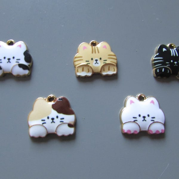 Cat Charms available in 5 designs
