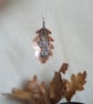 Oak leaf copper Autumn handmade necklace