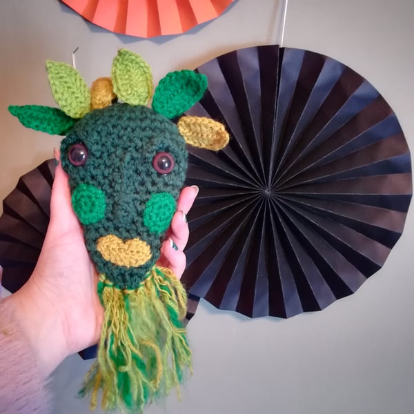 Crochet Green Man Hanging 