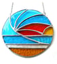 Sunset Waves Suncatcher Stained Glass 020 Handmade Art Gift - Image 6