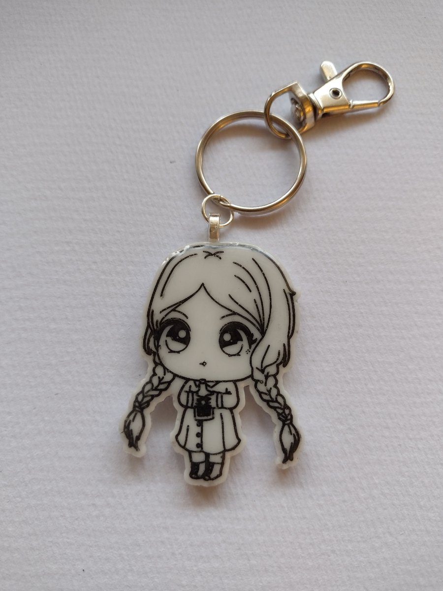 White 'Child of Woe'  Keychain or Bag charm