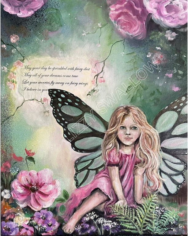 Little Fairy Girl. Original artwork