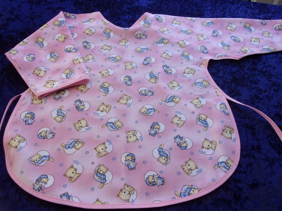 Pink Sleeved Baby Cover Up