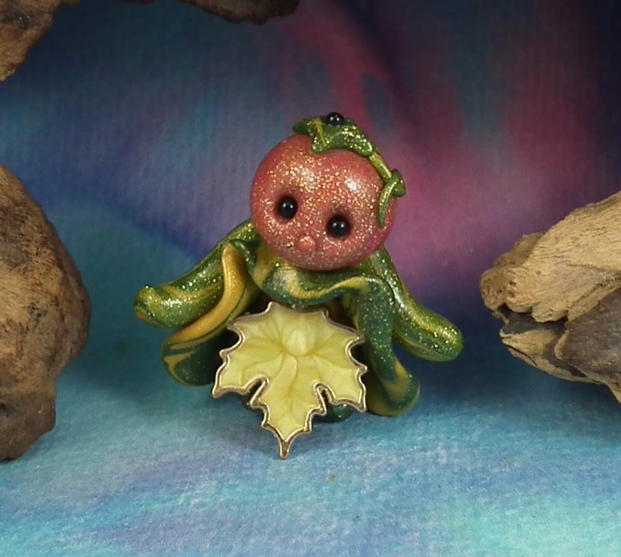 Magical Berry-head Gnome 'Leif' OOAK Sculpt by Ann Galvin