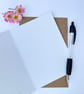 Handmade Real Pressed Flower Greeting Card, Geum - Image 3
