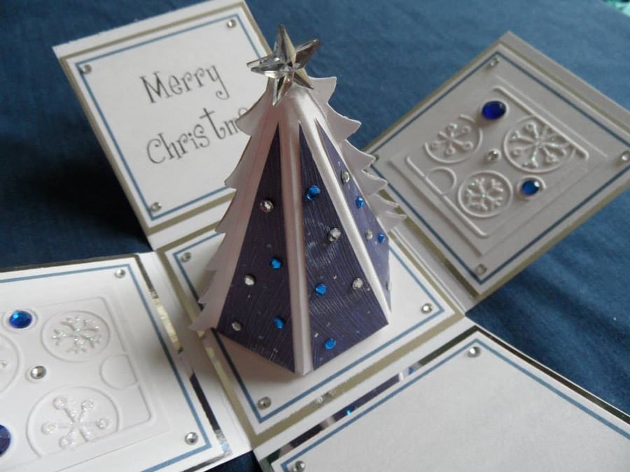 3D Christmas tree keepsake card